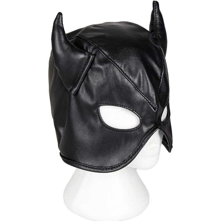 Bondara Bondara Devilish Faux Leather Gimp Mask Black Blindfolds, Hoods & Masks