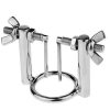 Torment Torment Holes Barred Stainless Steel Urethral Stretcher - 3.3Cm Silver Medical Play Toys