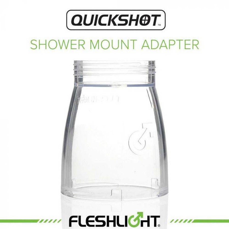 Fleshlight Fleshlight Quickshot Shower Mount Adapter Clear Male Sex Toys