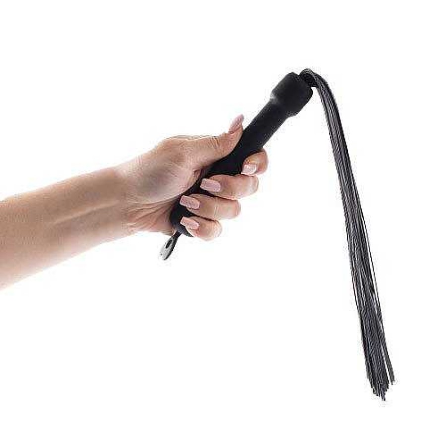 Bondara Bondara Silicone Flogger - 16 Inch Black Floggers, Whips & Ticklers