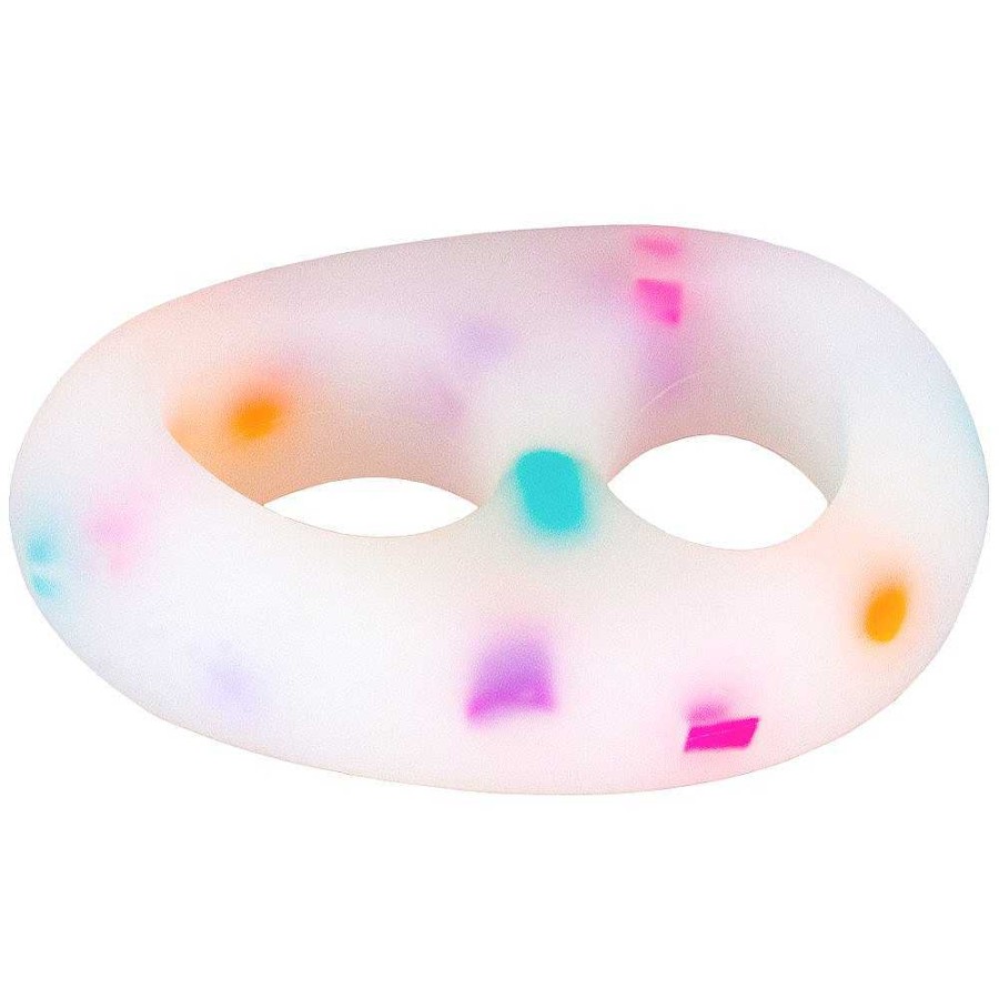 Bondara Bondara Confetti Silicone Double Cock Ring Multi Male Sex Toys