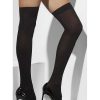 Bondara Cat Walk Hold Up Stockings Black Sexy Hosiery