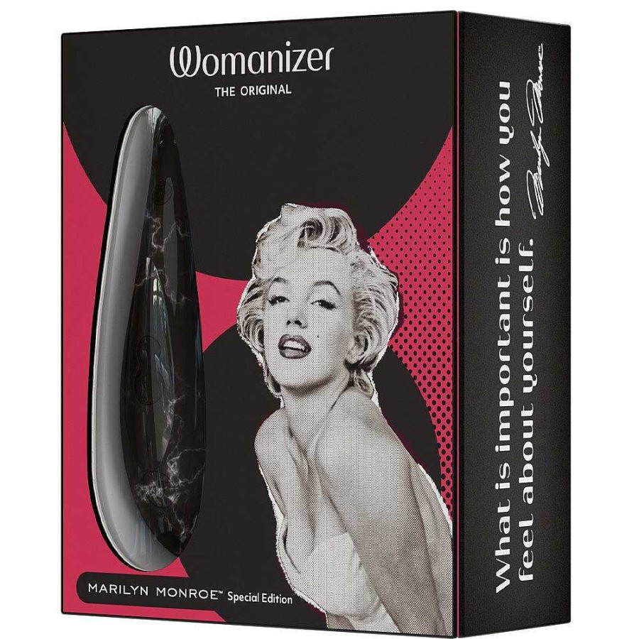 Womanizer Womanizer Marilyn Monroe Marble 10 Function Clitoral Stimulator Black Vibrators