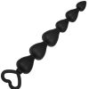 Bondara Deep Love Silicone Anal Beads - 6.8 Inch Black Anal Toys