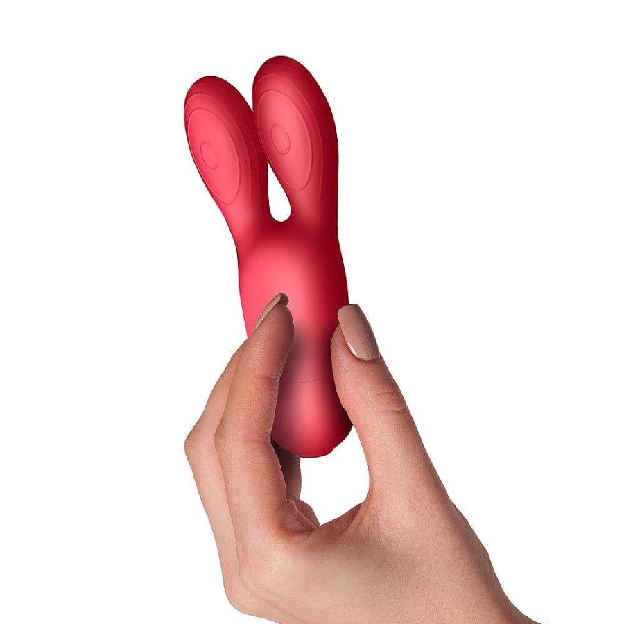 Rocks Off Sugarboo Coral Kiss Silicone 10 Function Clitoral Vibrator Coral Pink Vibrators