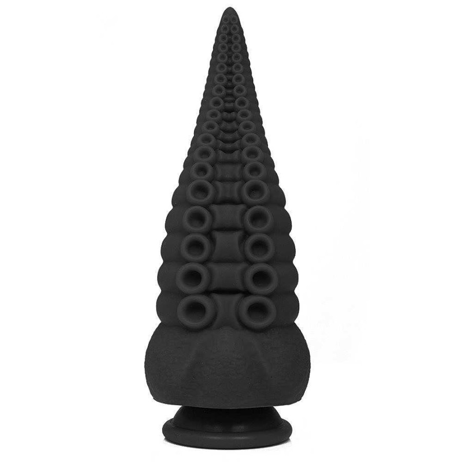 Bondara The Kraken Monster Tentacle Dildo - 9 Inch Black Dildos