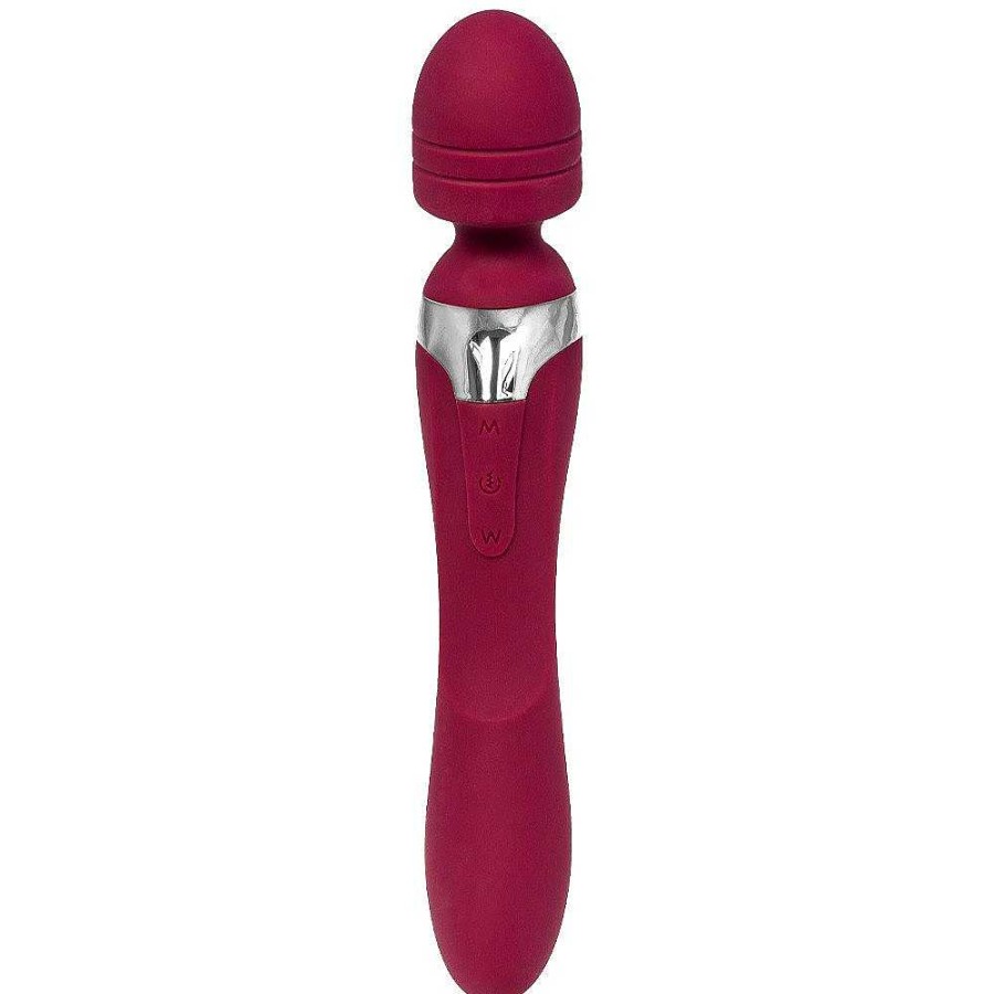 Bondara Mon Amour 8 Function Wand And G-Spot Vibrator Burgundy Vibrators