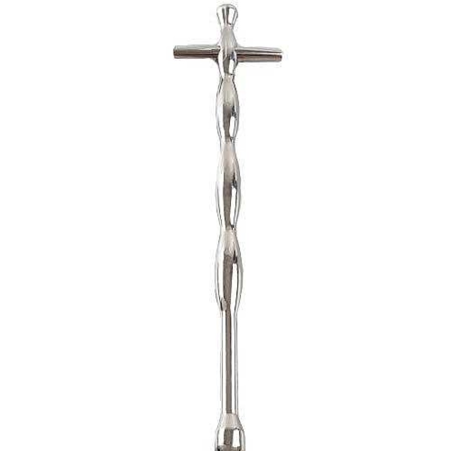 Bondara Torment Stainless Steel Cross Urethral Sound - 15.5Cm Silver Medical Play Toys