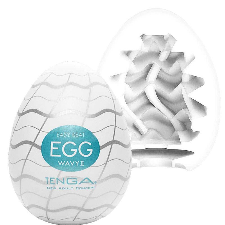 Tenga Tenga Egg New Standard Textured Masturbator White Male Sex Toys