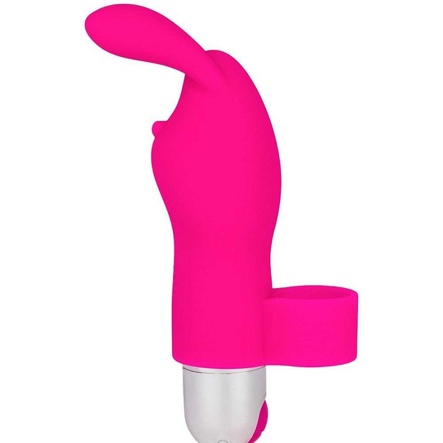 Bondara Bondara Rabbit 10 Function Rechargeable Finger Vibrator Pink Vibrators