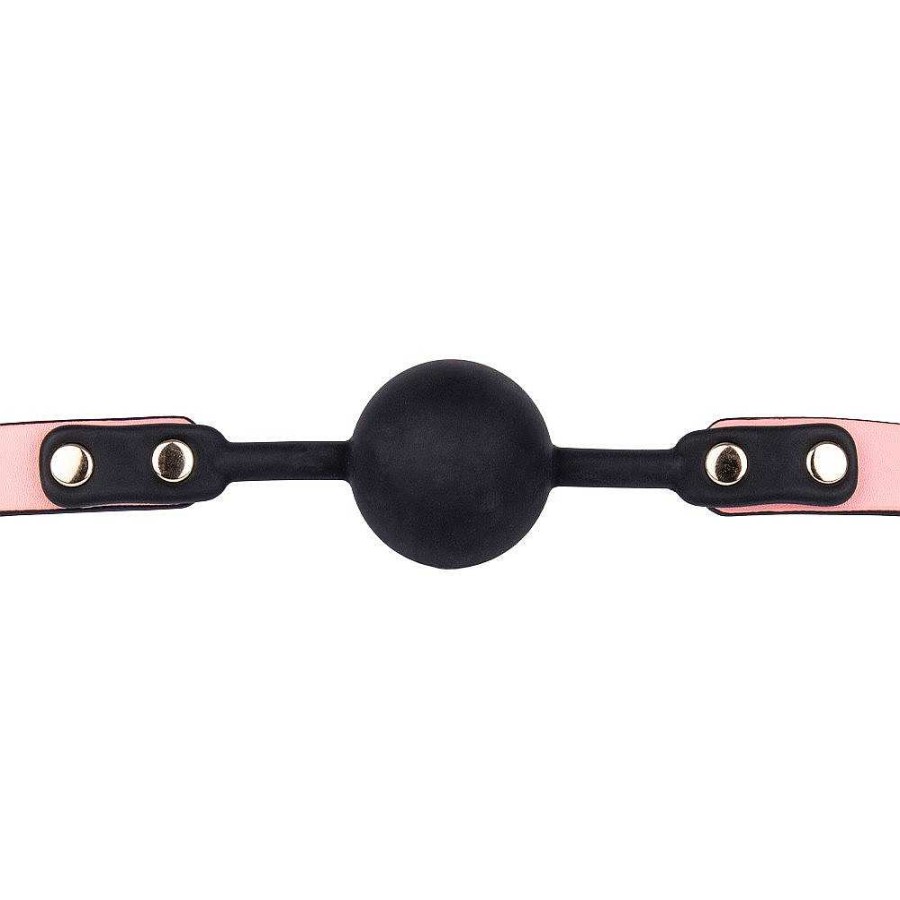 Luxe Bondara Luxe Bow To Me Pink Pu Ball Gag Pink And Blue Ball Gags & Mouth Gags