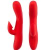 Bondara Honeysuckle 10 Function Clit Suction Rabbit Vibrator Red Vibrators