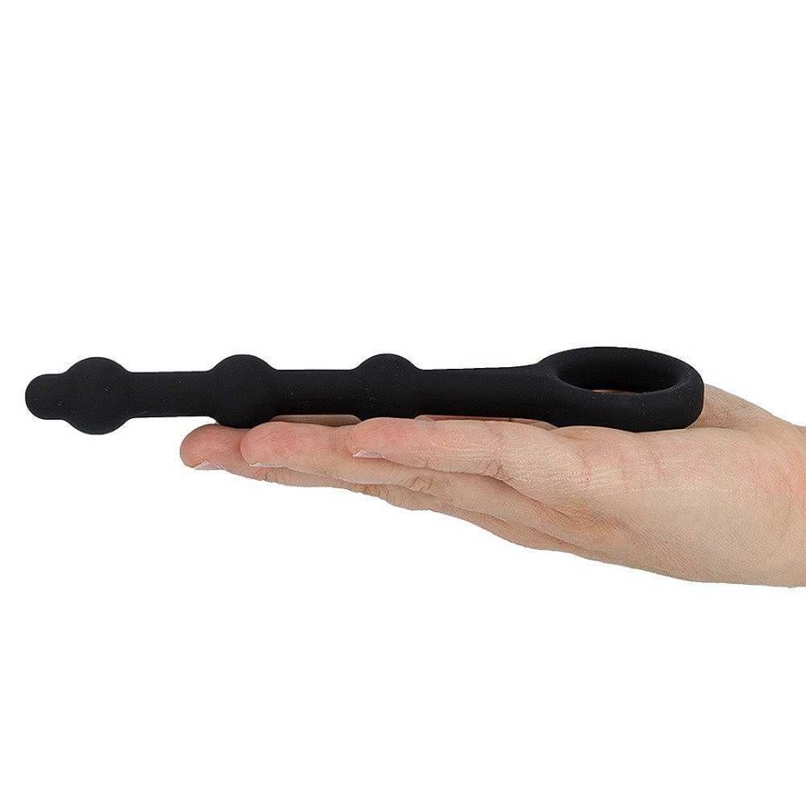 Bondara Bondara Initiation Silicone Beginner'S Anal Beads - 7 Inch Black Anal Toys