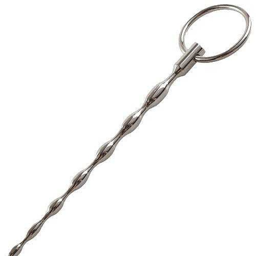 Bondara Torment Ripple Xl Urethral Sound - 13.5Cm Silver Medical Play Toys