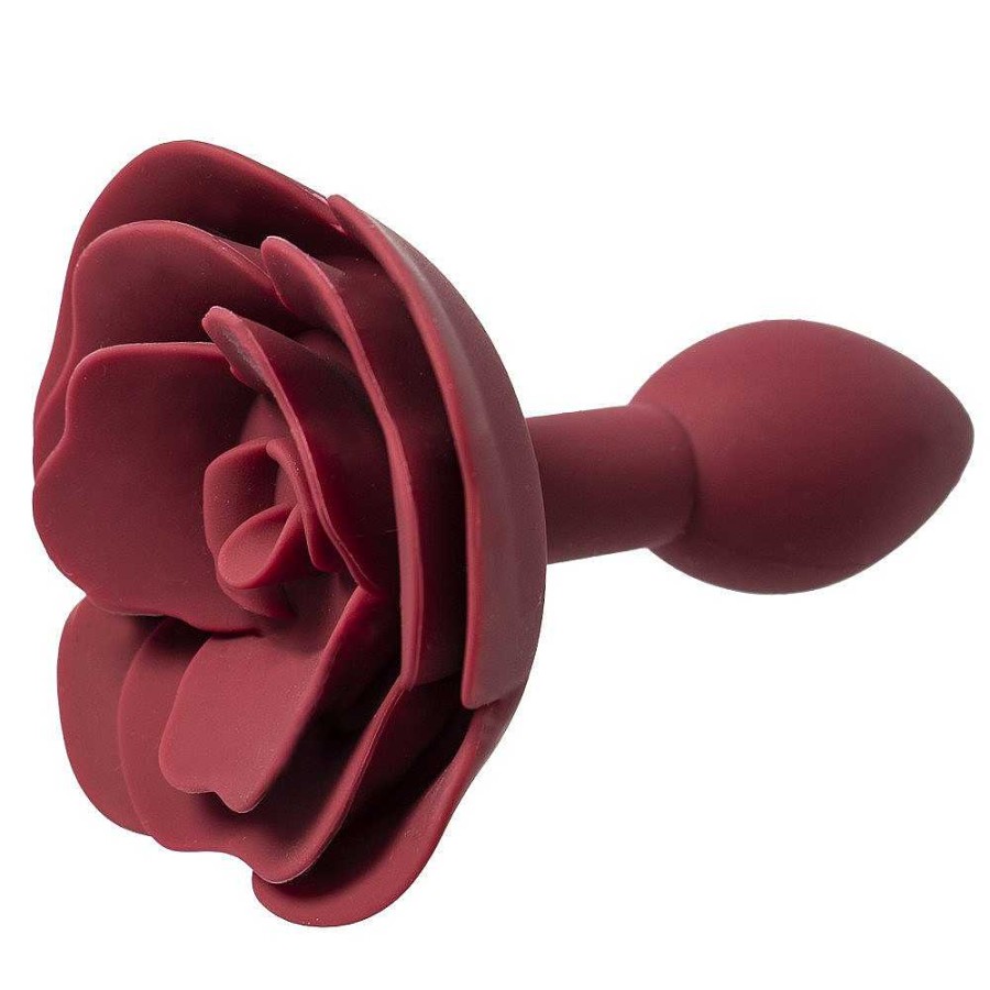 Bondara Bondara Bloomin' Booty Silicone Rose Butt Plug - 4.3 Inch Red Butt Plugs