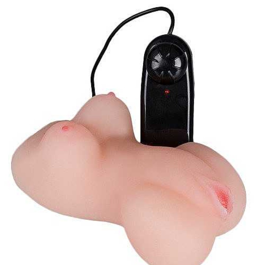 Bondara Take Me Now Travel-Sized Vibrating Masturbator - 5.5 Inch Light Tone Male Sex Toys