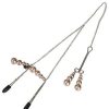 Bondara Bondara Rose Gold Beaded Tweezer Nipple And Clit Clamps Silver And Rose Gold Nipple Toys & Clit Toys