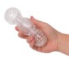 Boss Masturbators Boss Ice Triple Threat Jelly Masturbator - 6 Inch Clear Male Sex Toys