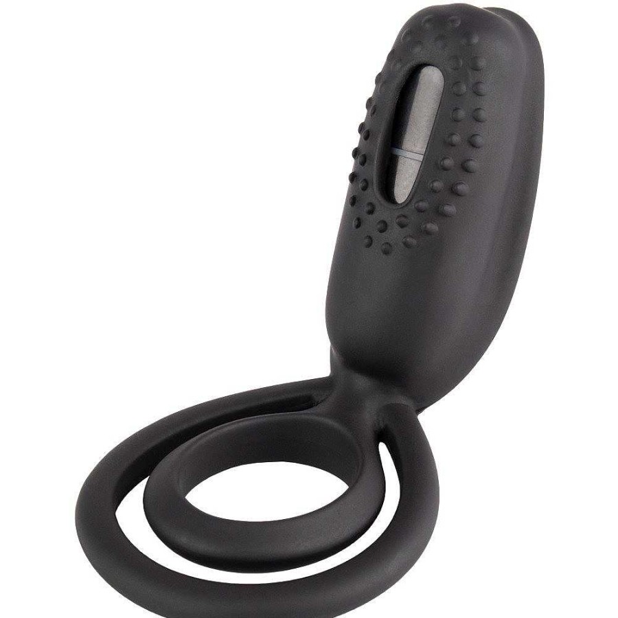 Bondara Bondara Leviathan Silicone Vibrating Double Cock Ring Black Cock Rings