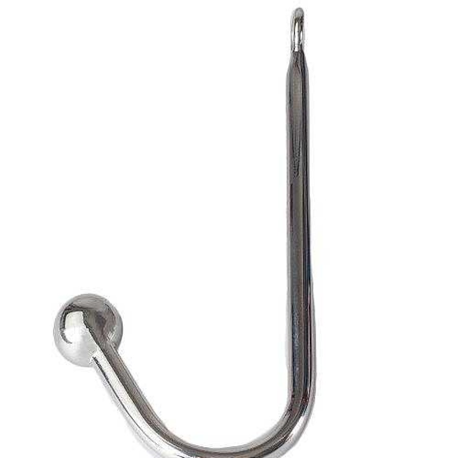 Bondara Torment Stainless Steel Single Ball Anal Hook Silver Anal Toys