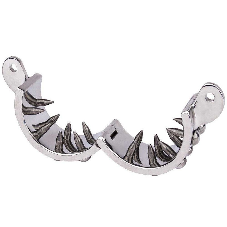 Torment Torment Jaws Of Pain Steel Lockable Ball Stretcher - 37Mm To 45Mm Silver Cock & Ball Play Toys