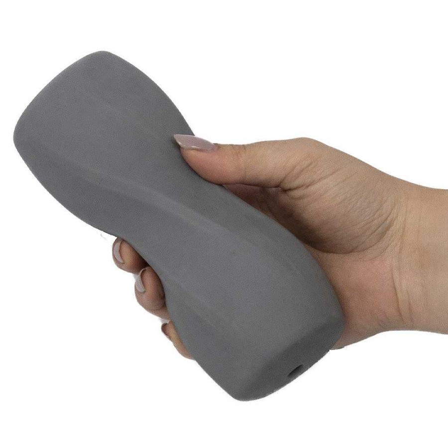 Bondara Bondara Blow Your Load Masturbator - 6 Inch Charcoal Male Sex Toys