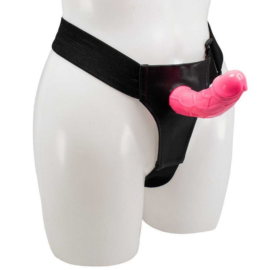 Bondara Bondara Stiff Competition Uni Hollow Strap-On - 6 Inch Pink Strap-Ons