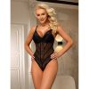 Bondara Flirt Bondara Flirt Go Down Mesh Teddy Black Sexy Lingerie For Women