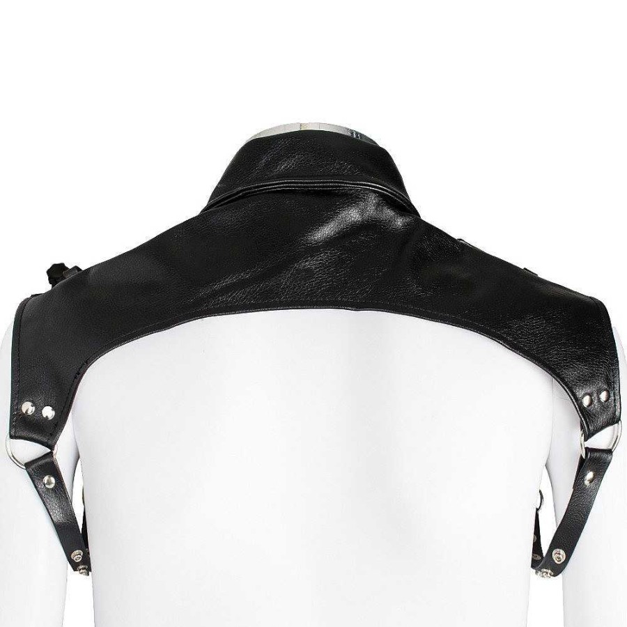 Bondara Bondara Formal Fetish Faux Leather Chest Harness Black Fetish Clothing