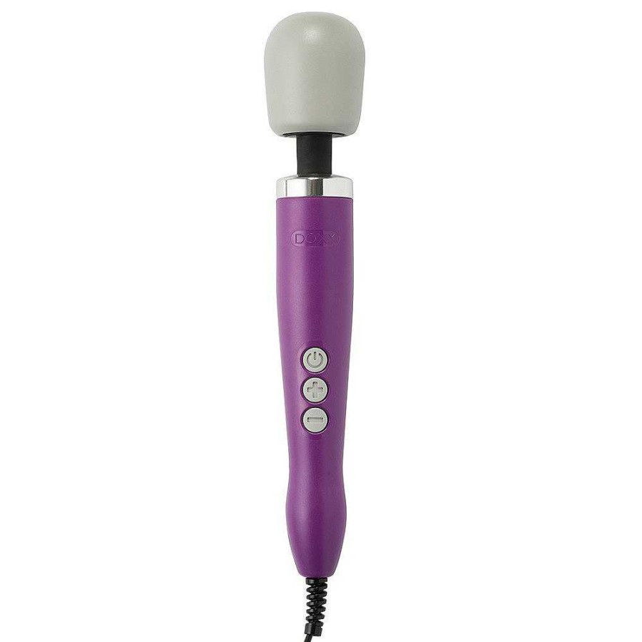 Doxy Doxy Original Purple Multi Speed Massage Wand Vibrator Purple Body, Grey Head Vibrators