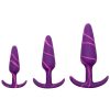 Bondara Mon Amour Purple Marble Silicone Butt Plug - 4, 4.8 Or 5.8 Inch Purple And Pink Marble Butt Plugs