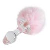 Kinky Tails Kinky Tails Bunny Glass Butt Plug Pink Anal Toys