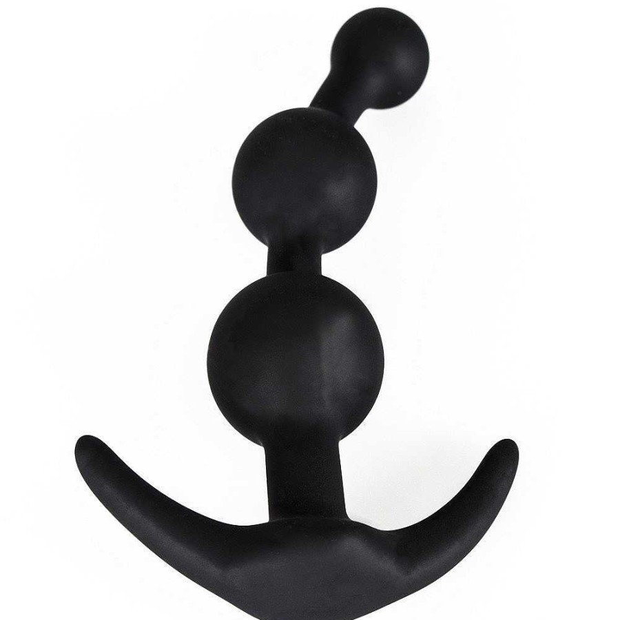 Bondara Bondara Silicone Anchor Anal Beads - 5 Inch Black Anal Toys