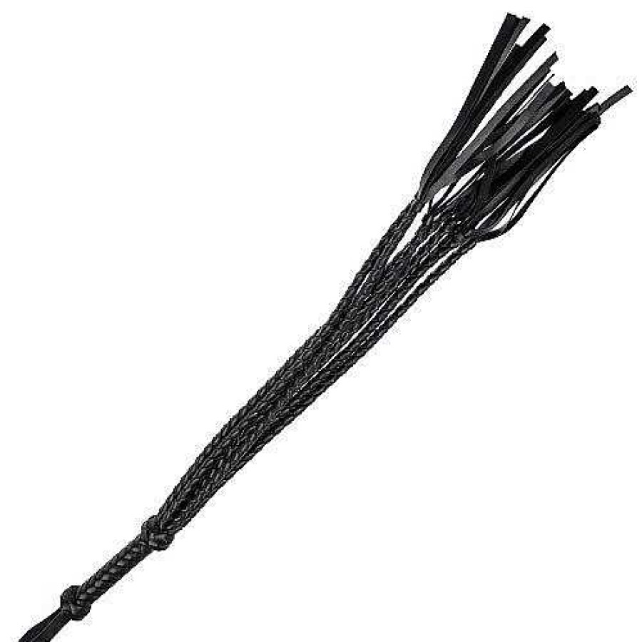 Bondara Bondara Faux Leather Flogger Whip - 28 Inch Black Floggers, Whips & Ticklers