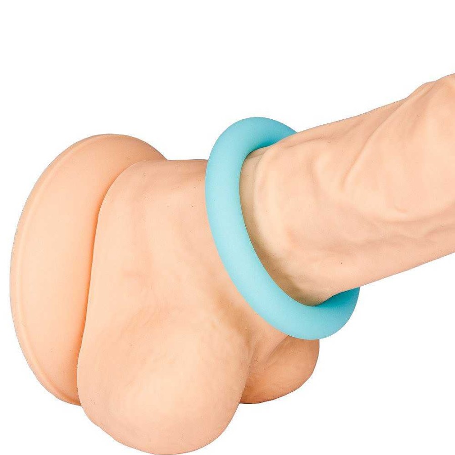 Bondara Bondara Disco Stick Blue Set Of Three Cock Rings Glow In The Dark Male Sex Toys