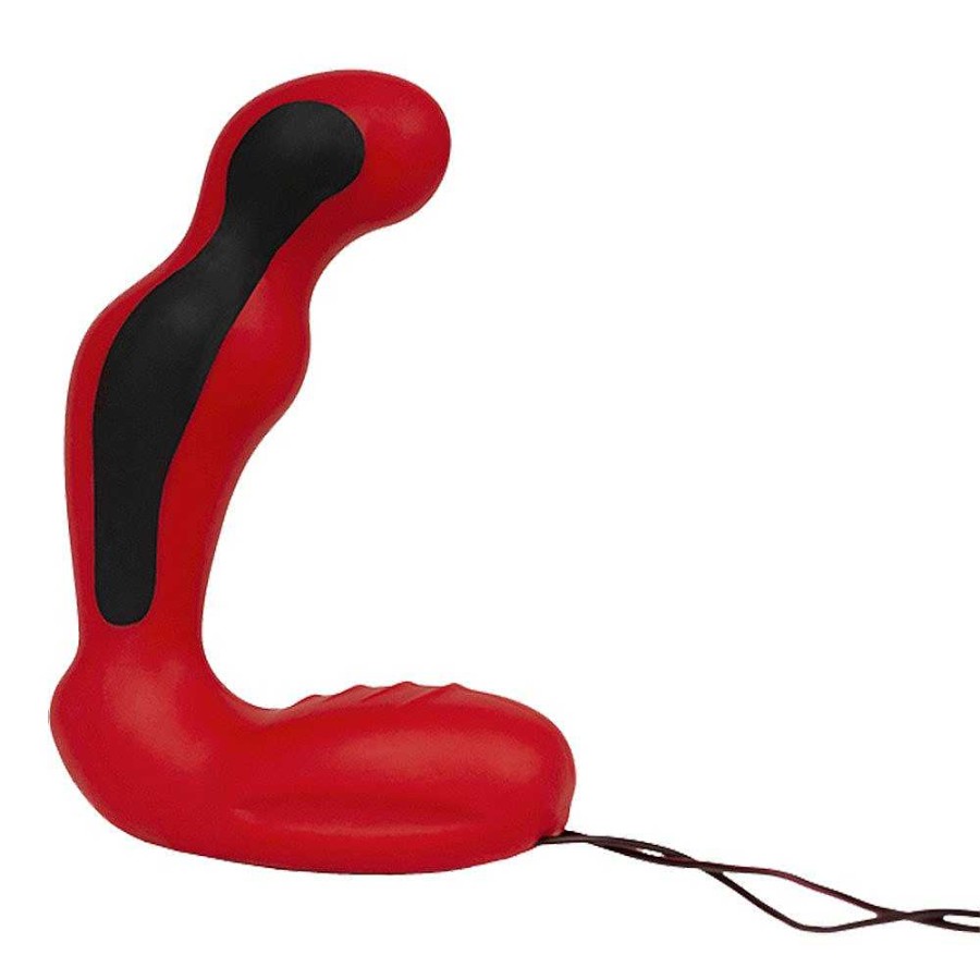 ElectraStim Electrastim Fusion Habanero Electro Sex P-Spot Massager - 5 Inch Red & Black Electro Sex Toys