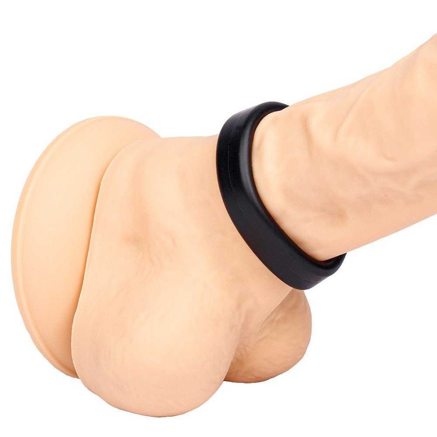 Bondara Bondara Ring My Bell Silicone Cock Ring Black Male Sex Toys