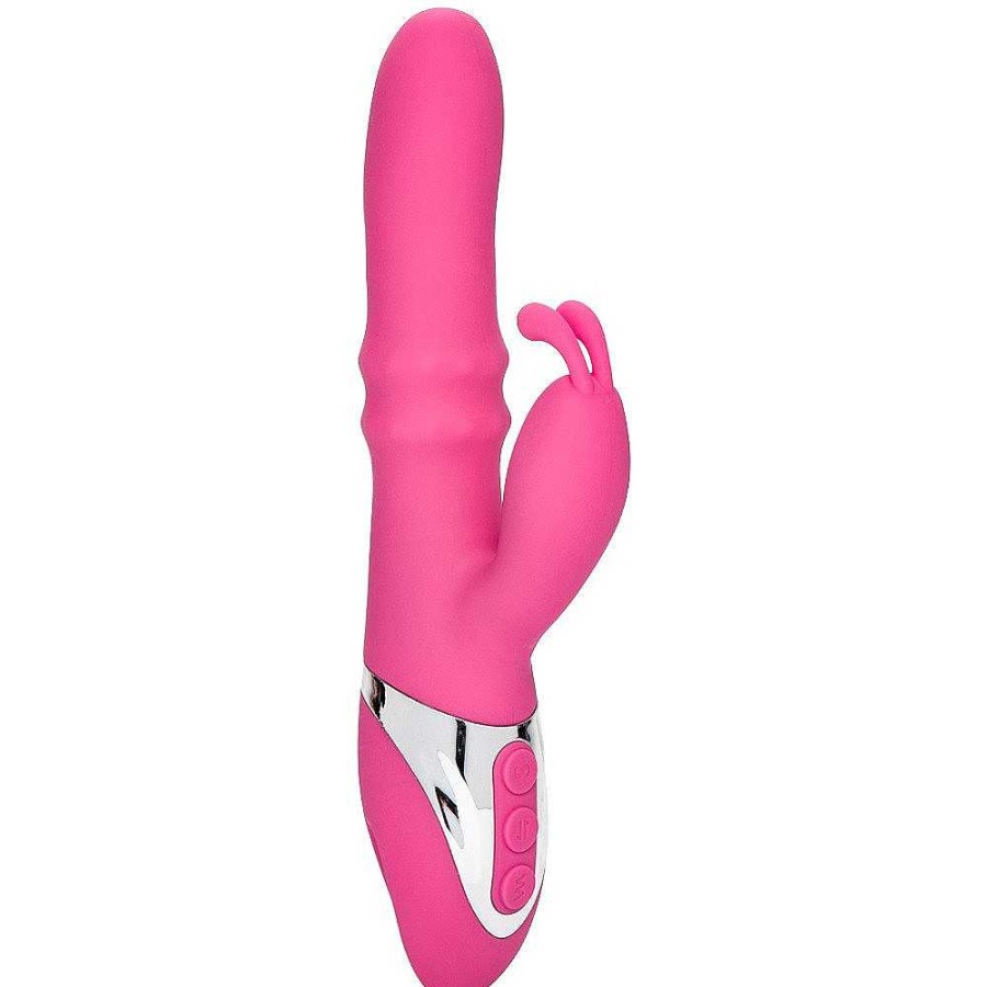 Bondara Bondara Rub It 3 Function Rolling Bead Rabbit Vibrator Pink Vibrators