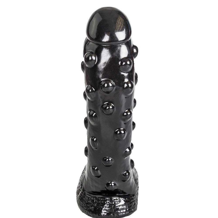 Bondara The Knobbly Bobbly Monster Dildo - 9 Inch Black Dildos