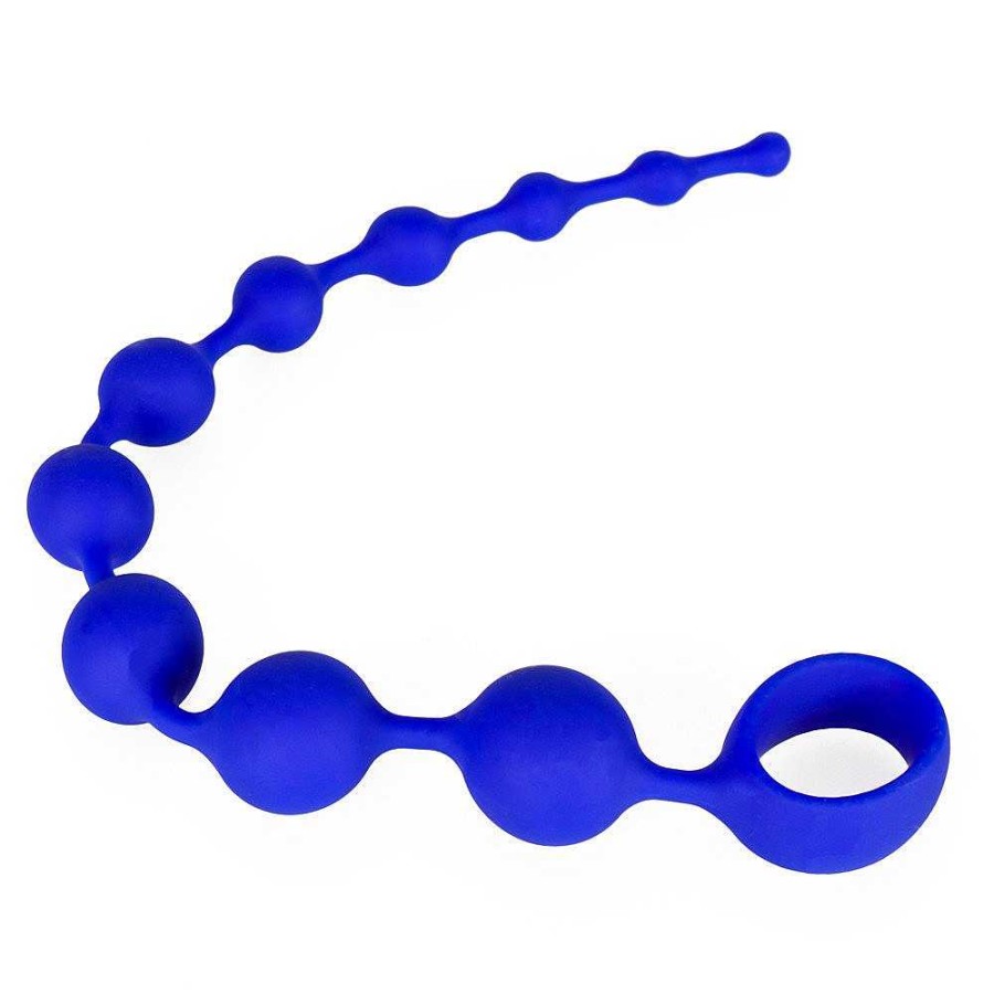 Bondara Bondara Blue Silicone Anal Beads - 14 Inch Bright Blue Anal Toys