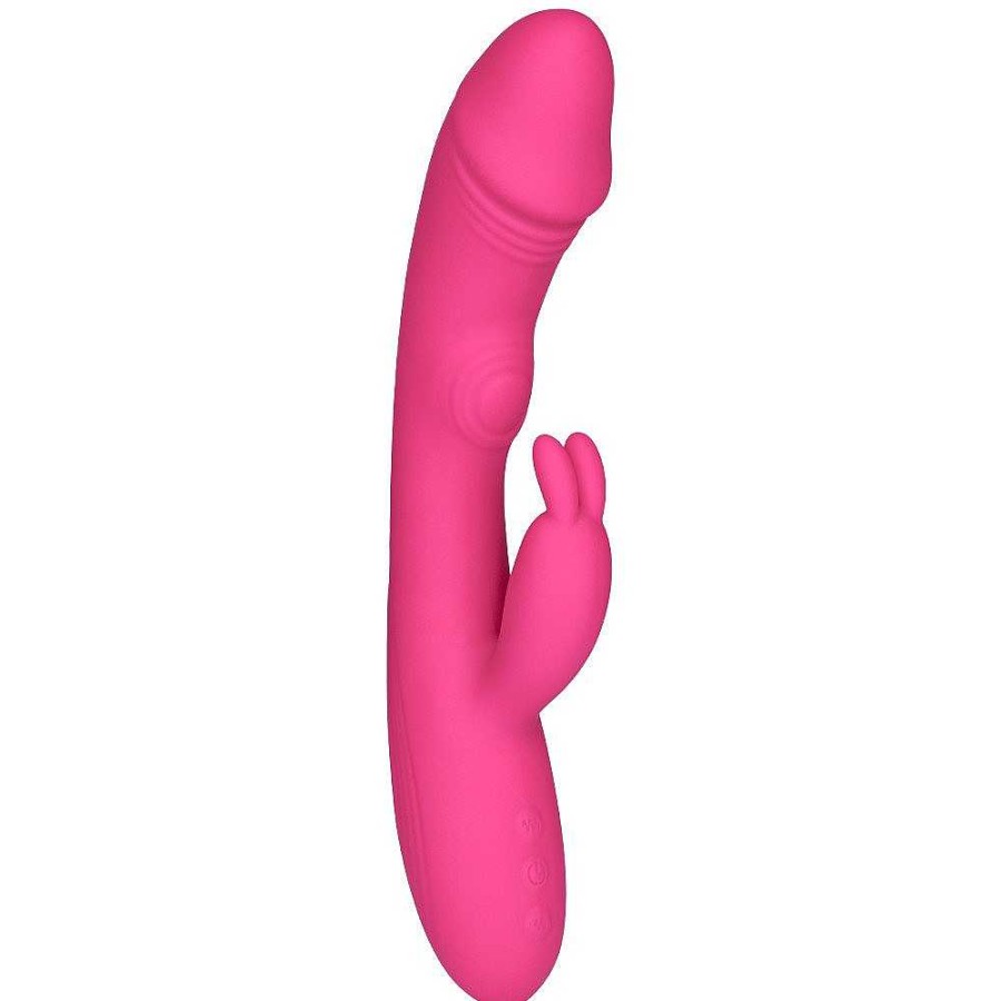 Bondara Bondara Love Tap 15 Function Tapping Rabbit Vibrator Pink Vibrators