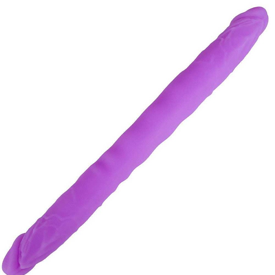 Bondara Bondara Silicone Double Dildo - 12 Inch Pink Or Purple Dildos