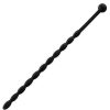 Bondara Bondara Silicone Ribbed Urethral Sound - 16Cm Black Medical Play Toys