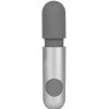 Bondara Bondara Silver Silicone 10 Function Rechargeable Mini Wand Vibe Grey And Silver Vibrators