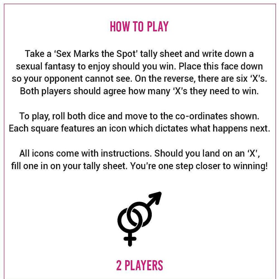 Bondara Sex Marks The Spot Board Game Sex Aids For Couples