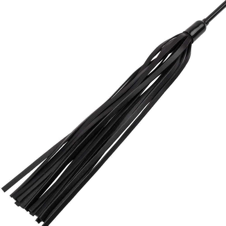 Bondara Bondara Ace Of Spades Double Ended Flogger & Crop - 20.5 Inch Black Floggers, Whips & Ticklers