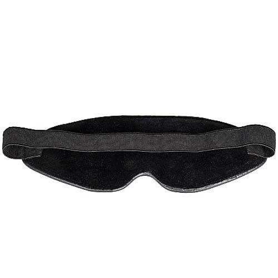 Bondara Bondara Faux Leather Heart Blindfold Black And Red Blindfolds, Hoods & Masks