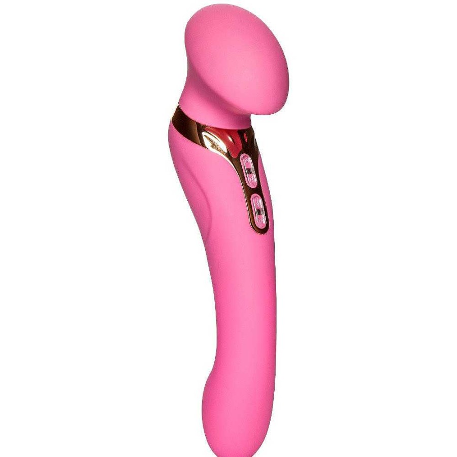 Bondara Bondara Hottie 8 Function Warming Massage Wand & G-Spot Vibrator Pink Vibrators