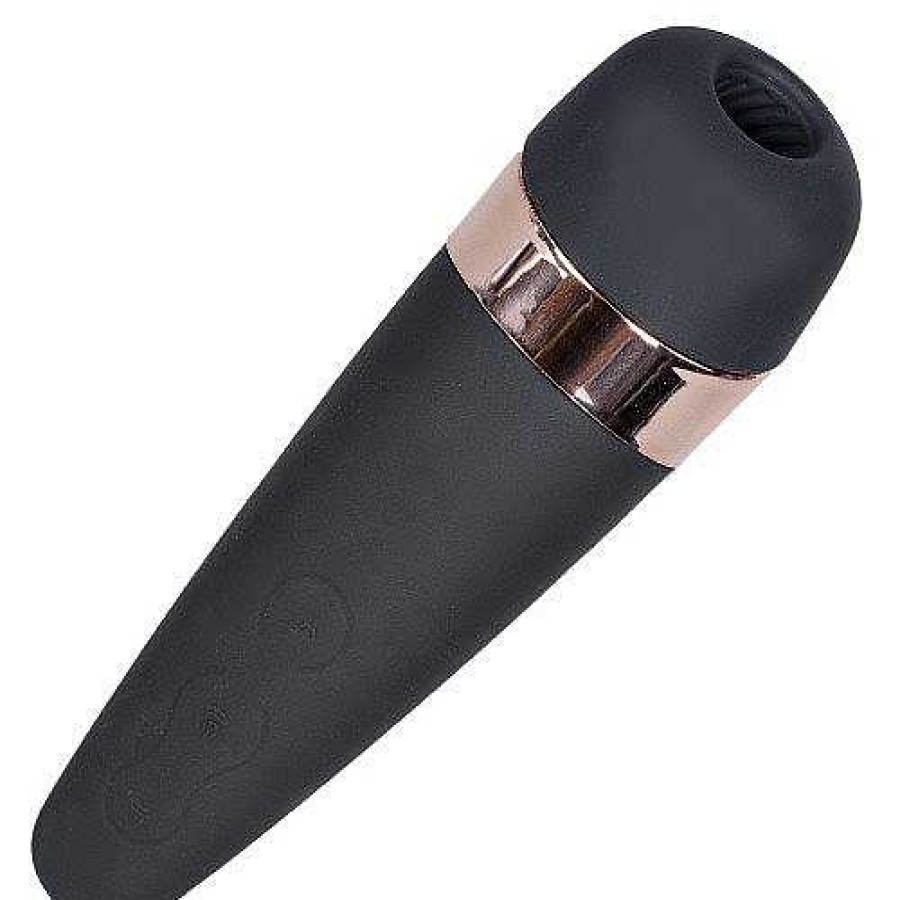 Satisfyer Satisfyer Pro 3+ 10 Function Clitoral Suction Stimulator Black With Rose Gold Detail Vibrators