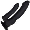 Bondara Bondara Double Penetration 10 Function Vibrating Dildo - 7 Inch Black Vibrators